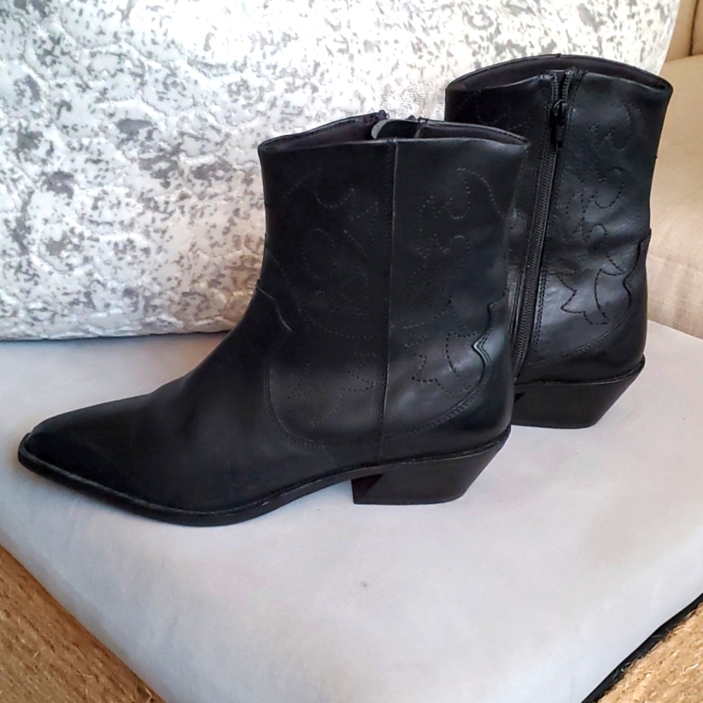 Asos leather boots